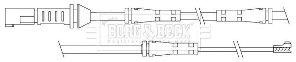 BORG & BECK Kulumisenilmaisin, jarrupala BWL3110